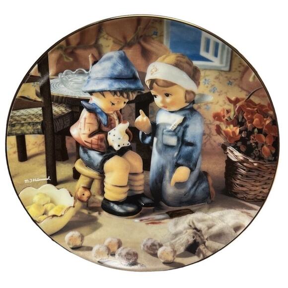 Lot of 4 MI Hummel Danbury Mint Little Companions Vintage Collector Plates - Picture 2 of 5